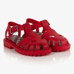 Red Rubber Sandals