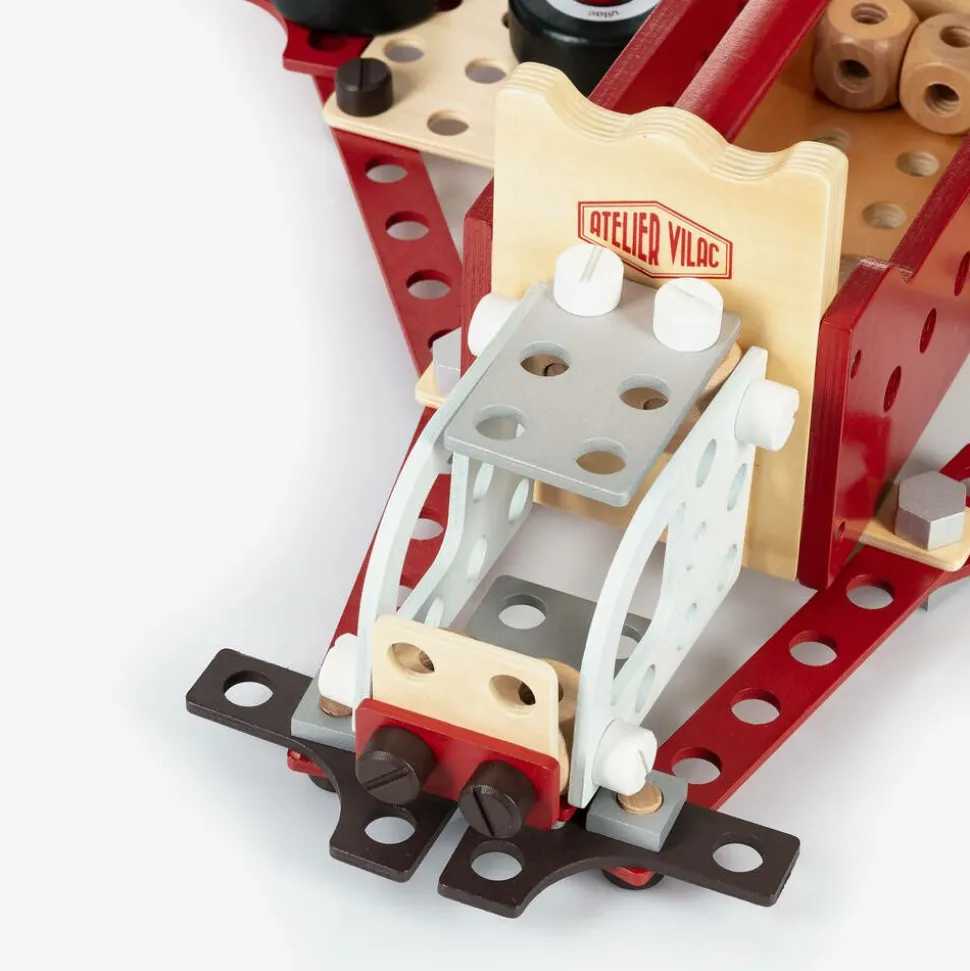 Red Wooden Toolbox Toy (27cm)