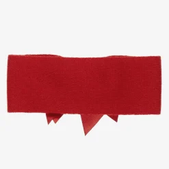 Red Wool Bow Headband