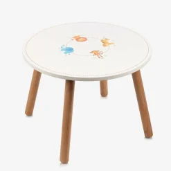 Round White Wooden Animal Table (60cm)