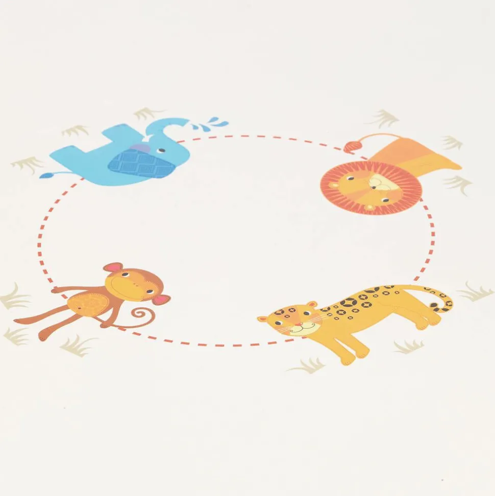 Round White Wooden Animal Table (60cm)