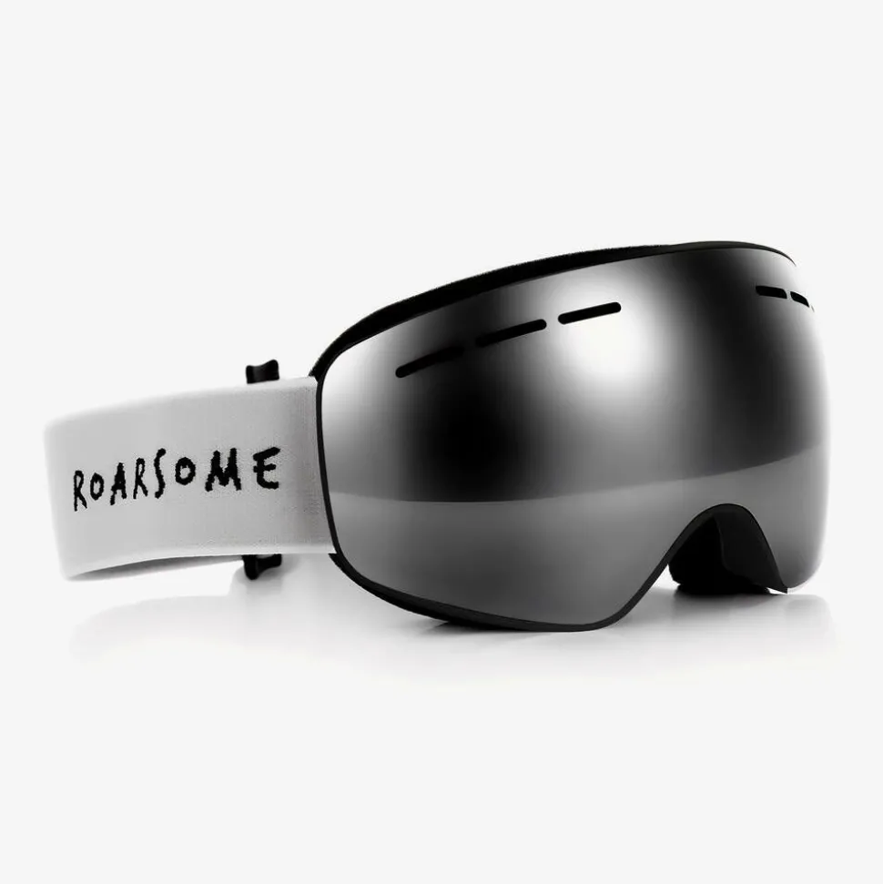 Silver Polarised Anti-Fog Ski Goggles