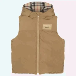Teen Boys Check Reversible Down Gilet