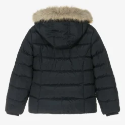 Teen Girls Navy Blue Down Padded Jacket