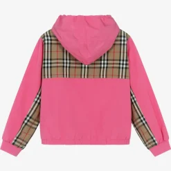Teen Girls Pink Vintage Check Jacket