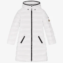 Teen Girls White Down Padded Moka Coat