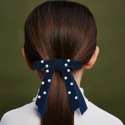 Velvet Bow Hair Clip (10cm)