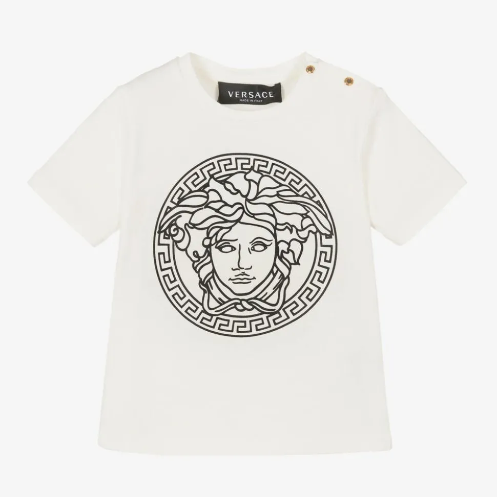 White & Black Medusa Baby T-Shirt