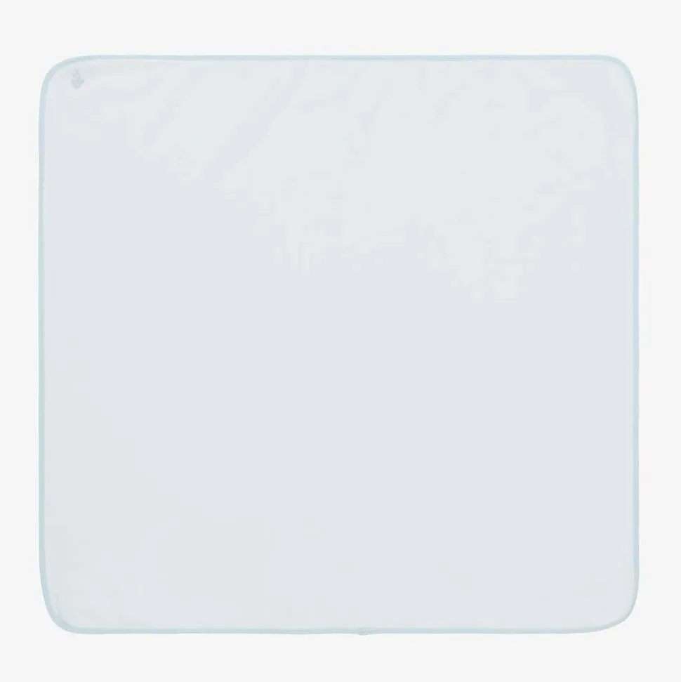 White & Blue Cotton Blanket (73cm)