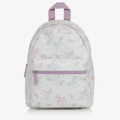 White & Purple Unicorn Backpack (32cm)