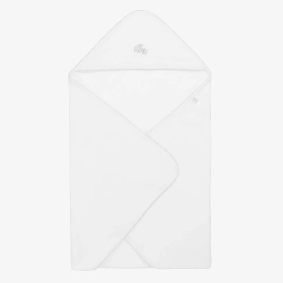 White Baby Sheep Hooded Towel & Mitt Set