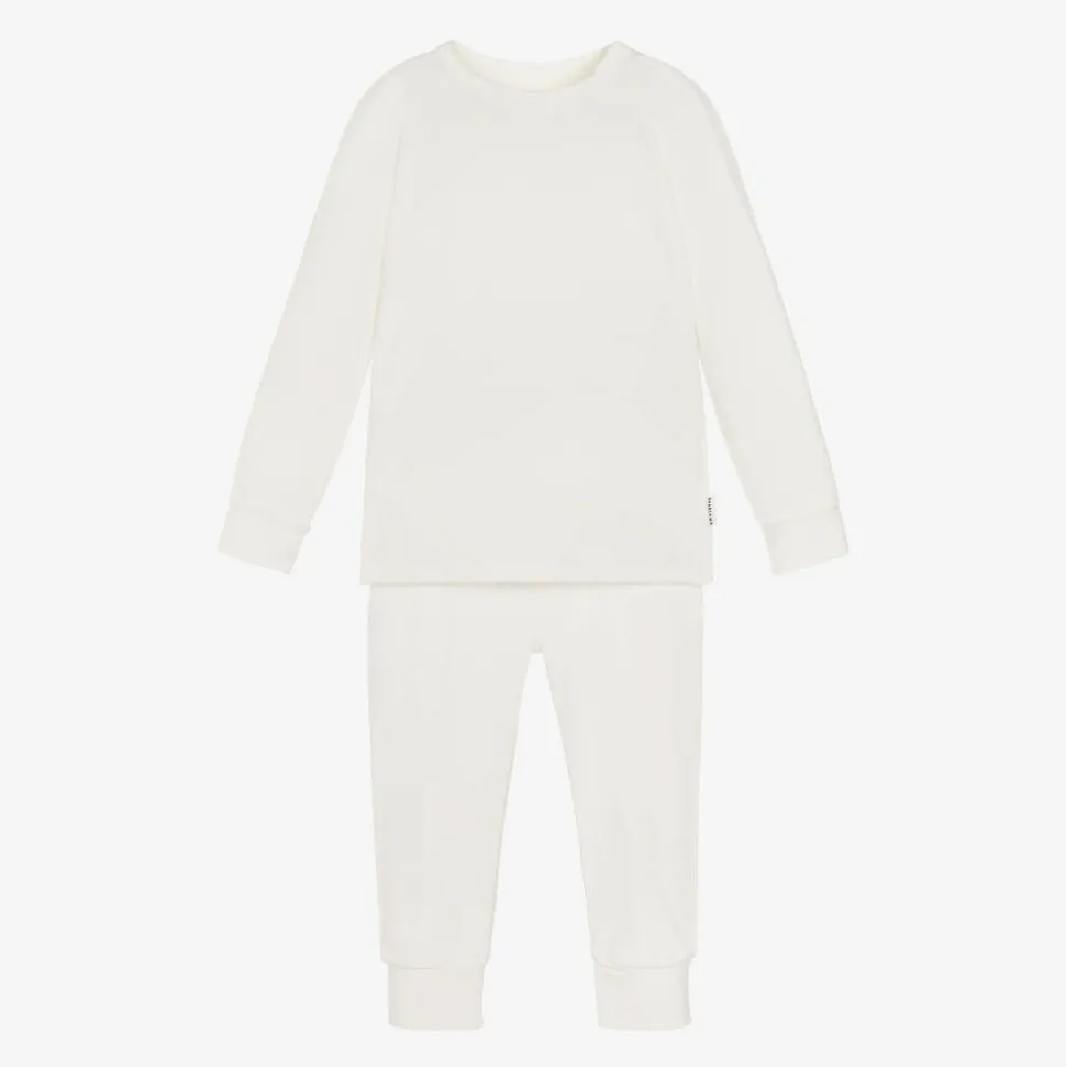 White Bamboo Jersey Base Layer Set