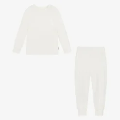 White Bamboo Jersey Base Layer Set