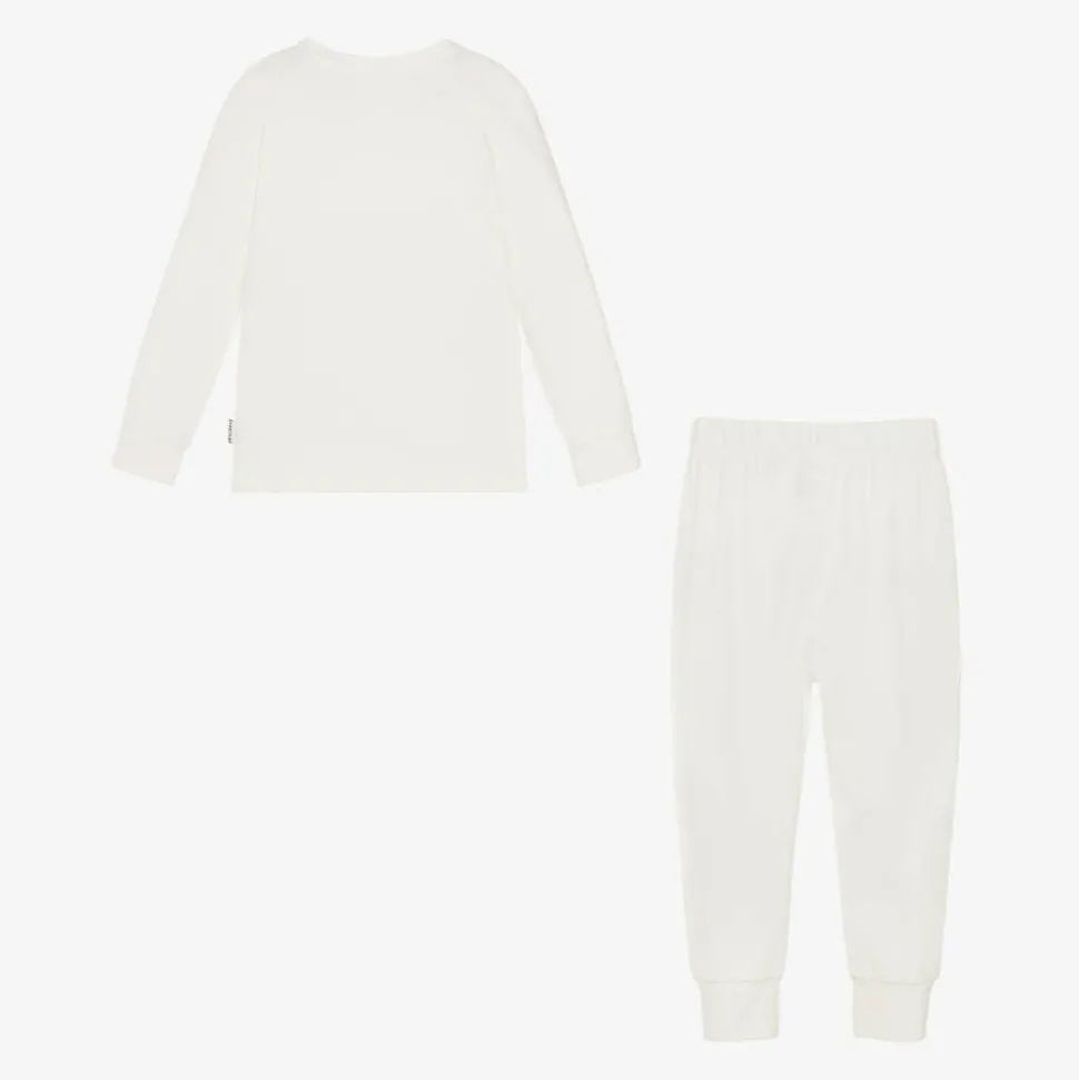 White Bamboo Jersey Base Layer Set