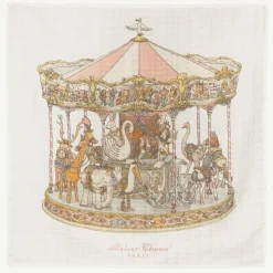White Carousel Swaddle (98cm)