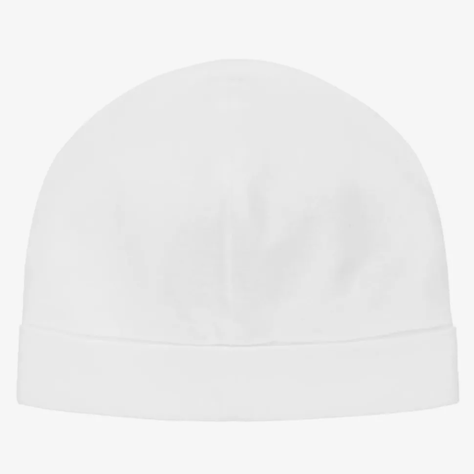 White Cotton Baby Hat