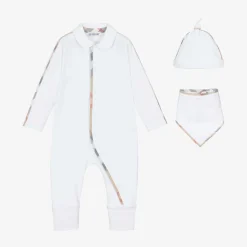 White Cotton Babygrow Gift Set