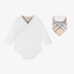 White Cotton Babysuit Gift Set