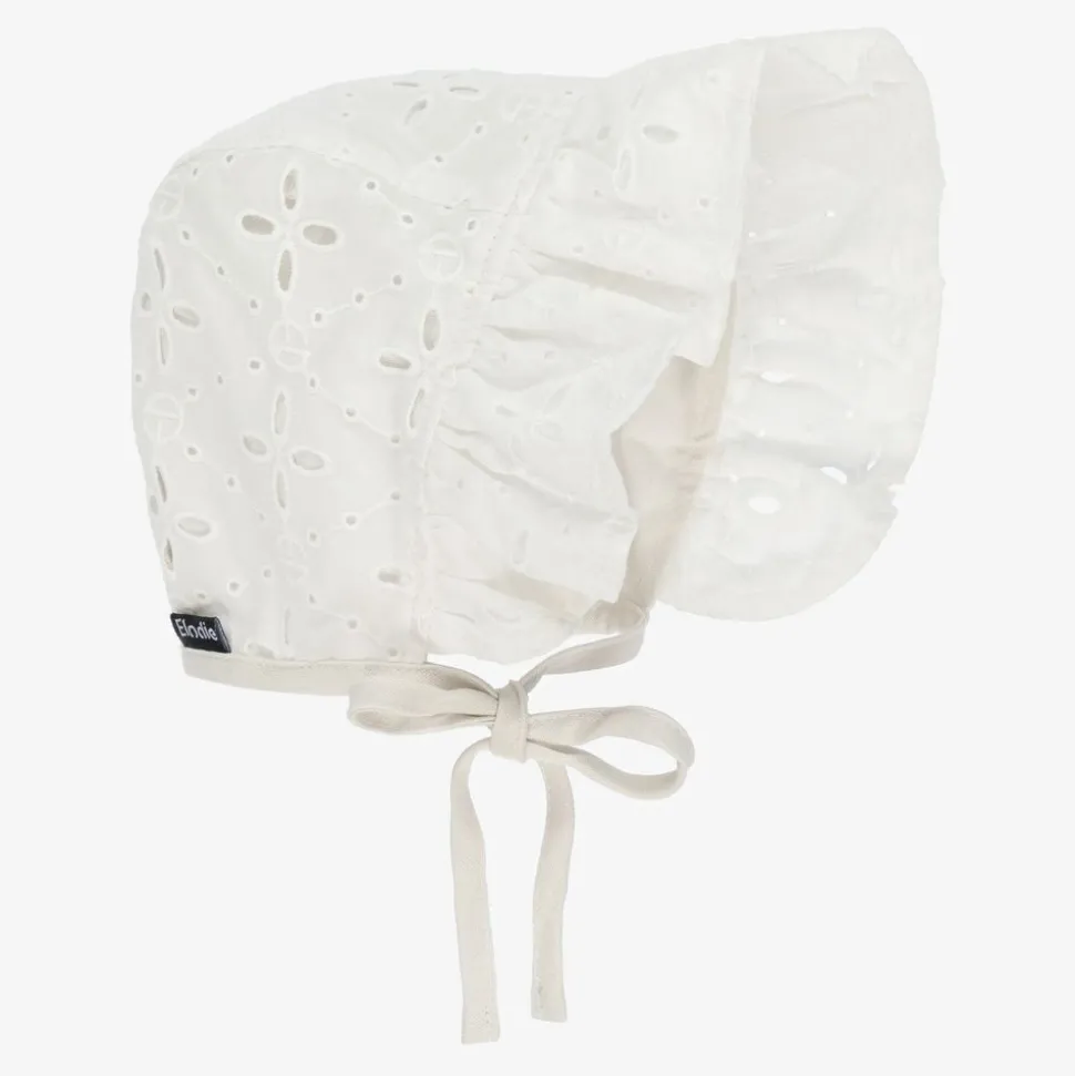 White Cotton Bonnet (SPF30)