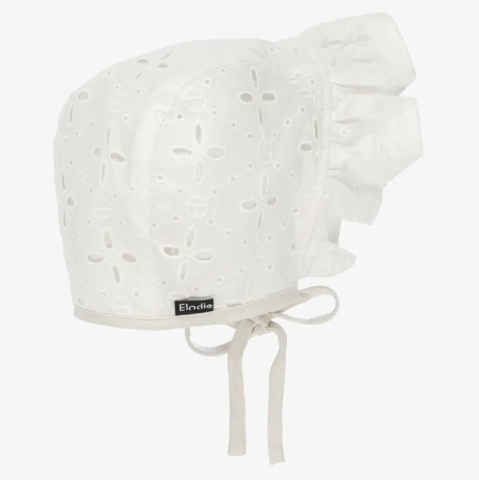 White Cotton Bonnet (SPF30)