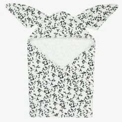 White Cotton Hooded Spotty Dalmation Towel