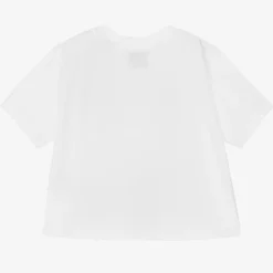 White Cotton Logo Baby T-Shirt