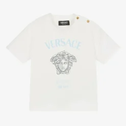 White Cotton Medusa Baby T-Shirt