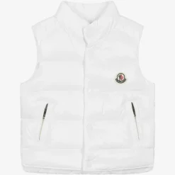 White Down Padded Bernard Puffer Gilet