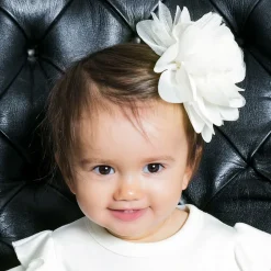 White Flower Hair Clip (15cm)