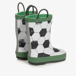 White Football Rain Boots