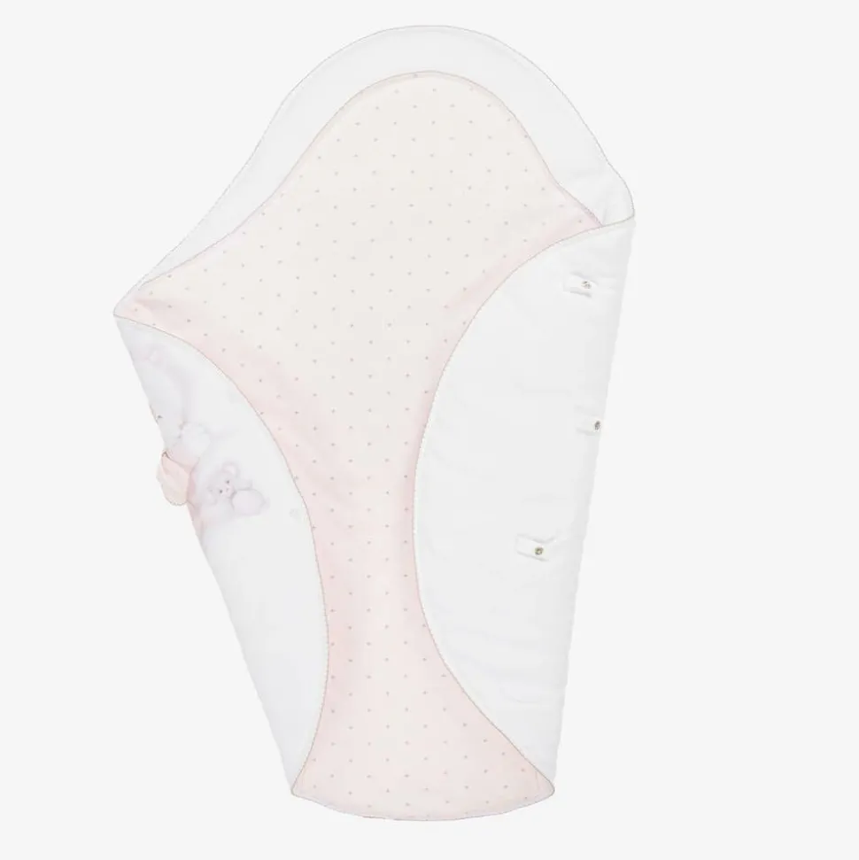 White Kitten Print Cotton Padded Nest (61cm)