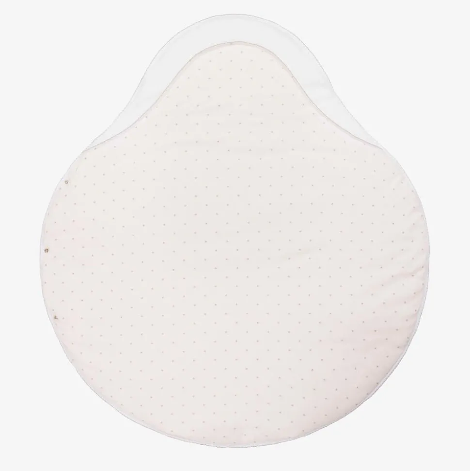 White Kitten Print Cotton Padded Nest (61cm)