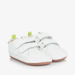White Leather Baby Trainers