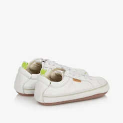 White Leather First Walker Trainers