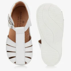 White Leather Sandals