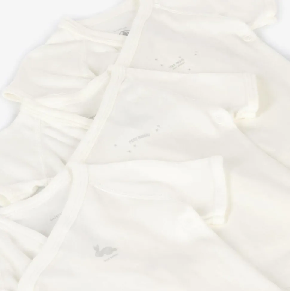 White Organic Cotton Bodyvests (5 Pack)