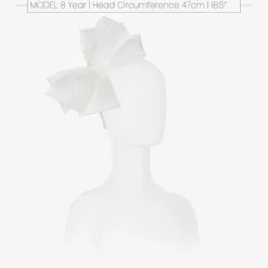 White Organza Bow Hairband