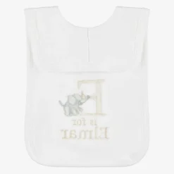 White Personalised 'E' Initial Bib