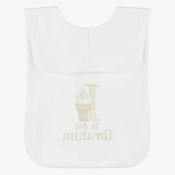 White Personalised 'I' Initial Bib