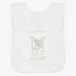 White Personalised 'N' Initial Bib