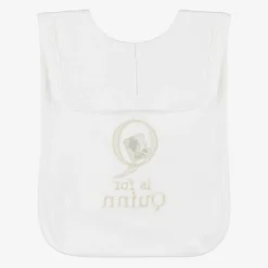White Personalised 'Q' Initial Bib