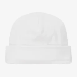 White Pima Cotton Baby Hat