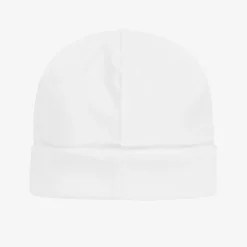 White Pima Cotton Baby Hat