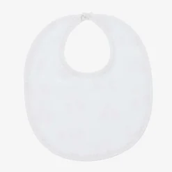 White Pima Cotton Honey Bear Cubs Bib