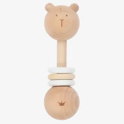 Wooden Bear Rattle (15cm)