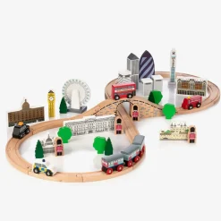 Wooden City of London Train Set (104cm)