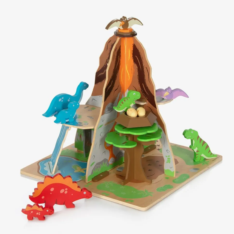 Wooden Dinosaur Island Play Set (45cm)