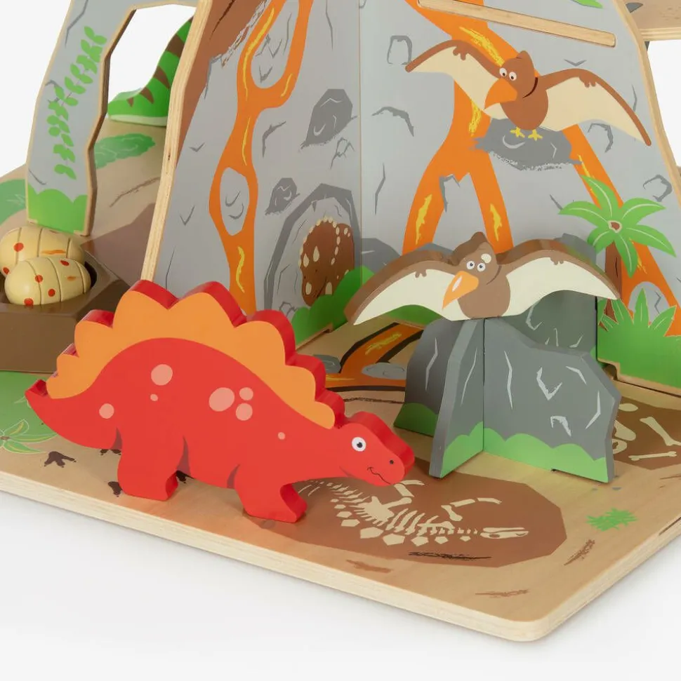 Wooden Dinosaur Island Play Set (45cm)
