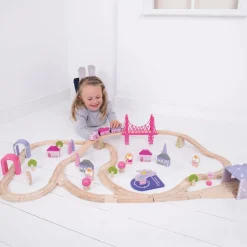 Wooden Fairy Town Train Set (114cm)