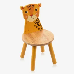 Wooden Leopard Chair (52cm)